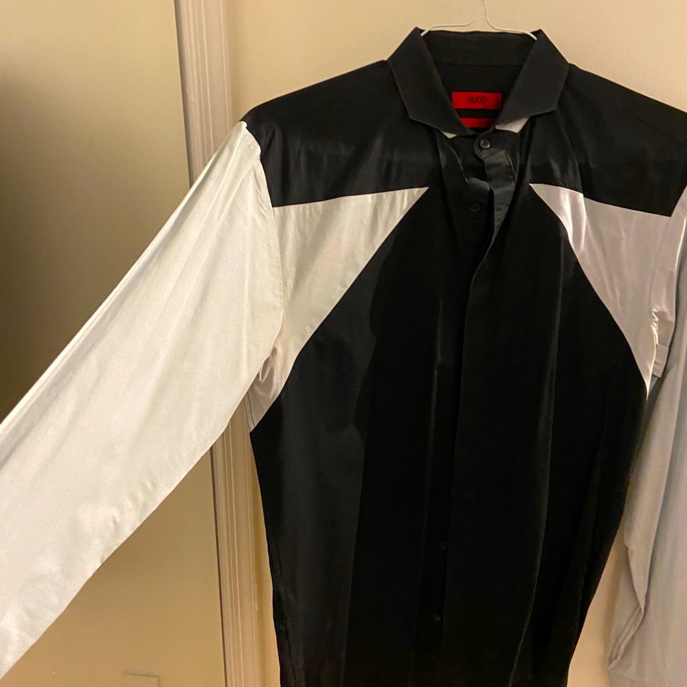 Hugo Boss Vintage Dress Shirt Cowboy cut